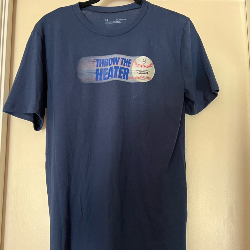 Under Armour Kids Blue 'Throw the Heater' Tee